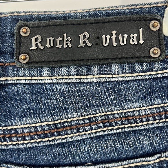 Rock Revival Debbie skinny distressed jeans size 25 - Picture 8 of 13